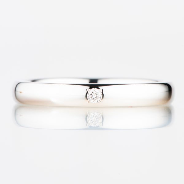 ダイヤモンド入りマリッジリング　Classics 2.8mm Pt950