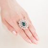 5ct弱 ブラックオパールダイヤモンドプラチナリング(BO:4.90 D:2.80ct Pt900) - 画像 (4)