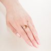 スリランカ産オレンジサファイア Pt950/K18YG OS:5.75ct D:0.56ct - 画像 (7)