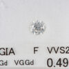 0.49ct ダイヤモンドルース　ラウンド(0.49ct F VVS2 Gd-VG-Gd GIA)
