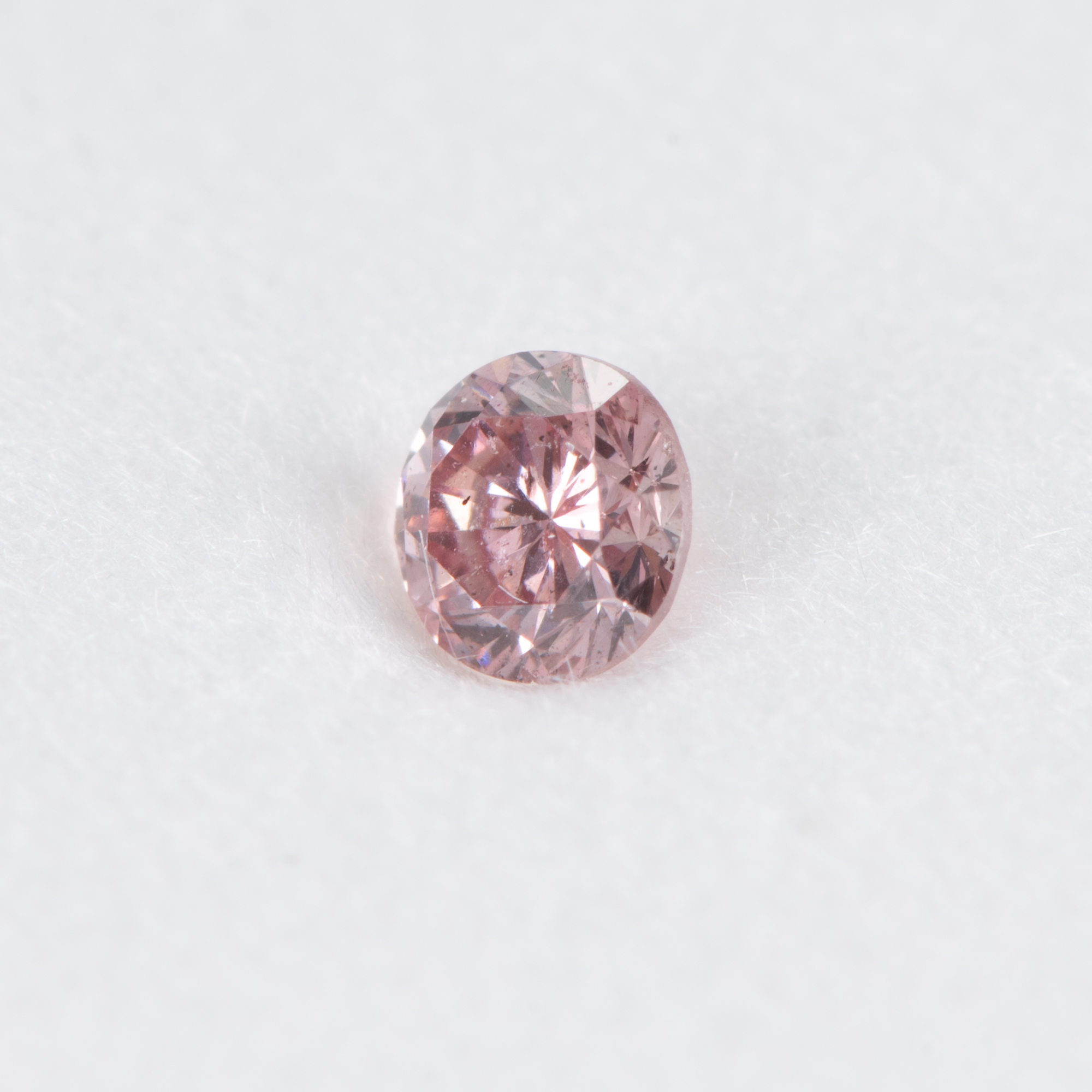 【受注生産品】 Fancy 0.09ct Brownish ファンシーブラウニッシュピンク Pink ダイヤモンド