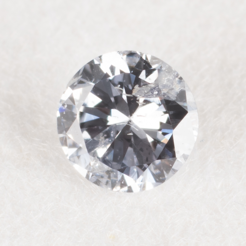 0.07ct ファンシーライトグレーブルー Fancy Light Gray Blue