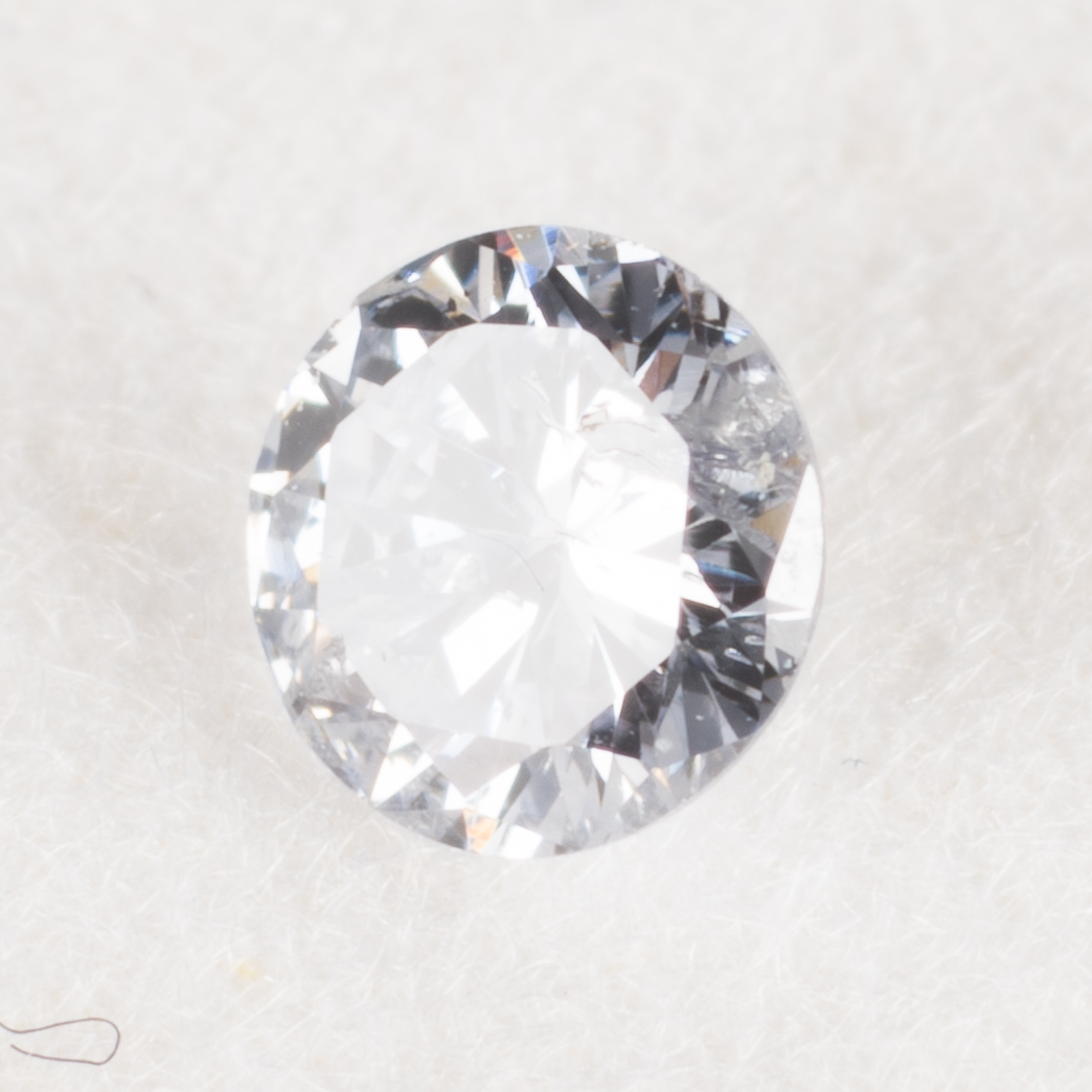 0.07ct ファンシーライトグレーブルー Fancy Light Gray Blue