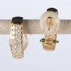 ダイヤモンド イエローゴールドリイヤリング D: 1.00ct (0.5ct D: 0.5ct )K18YG