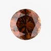 0.46ct, Fancy Dark Orangy Brown, SI-2, Round,中央宝石研究所(CGL)