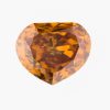 0.35ct, Fancy Deep Yellow Orange, SI-2, Heart, 中央宝石研究所(CGL)