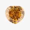 0.50ct, Fancy Deep Orangy Yellow, SI-2, Heart, 中央宝石研究所(CGL)