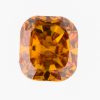 0.25ct F.D.Yellowish Orange, SI-1, Cushion, 中央宝石研究所(CGL)