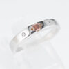 ファンシーディープイエロウィッシュオレンジダイヤモンド プラチナリング D: 0.154ct D: 0.03ct FDYO SI2 Pt900 全宝協