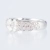 ダイヤモンド プラチナリング D: 0.43ct 0.25ct Pt900 フラワー