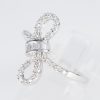 ダイヤモンド プラチナリング D: 0.44 ct　リボン