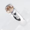 ブラウンダイヤモンド プラチナリング BrD: 1.02 ct D: 0.07ct Pt900 - 画像 (3)