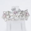 ブルーム ピンクダイヤモンドxダイヤモンド プラチナリング PD: 0.31ct 1.85ct Pt900 - 画像 (2)
