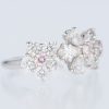 ブルーム ピンクダイヤモンドxダイヤモンド プラチナリング PD: 0.31ct 1.85ct Pt900 - 画像 (5)