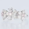 ブルーム ピンクダイヤモンドxダイヤモンド プラチナリング PD: 0.31ct 1.85ct Pt900 - 画像 (3)