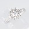 ダイヤモンド ホワイトゴールドリング D: 0.324 ct D: 0.41ct K18WG
