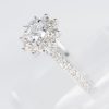 ダイヤモンド ホワイトゴールドリング D: 0.324 ct D: 0.41ct K18WG - 画像 (3)