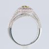 ファンシーインテンスイエローxアーガイルピンクダイヤモンドリング 1.14ct 0.31 0.74ct Pt900