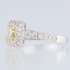ファンシーインテンスイエローxアーガイルピンクダイヤモンドリング 1.14ct 0.31 0.74ct Pt900