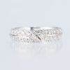 リーフ ダイヤモンド ホワイトゴールドリング D: 0.71ct