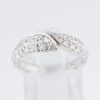 リーフ ダイヤモンド ホワイトゴールドリング D: 0.71ct