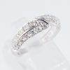 リーフ ダイヤモンド ホワイトゴールドリング D: 0.71ct