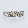 リーフ マルチカラーダイヤモンド ホワイトゴールドリング D: 0.73ct