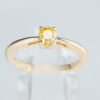 0.50ct ファンシービビッドイエローダイヤモンドリング 0.50ct SI1 GIA - 画像 (2)