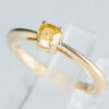 0.50ct ファンシービビッドイエローダイヤモンドリング 0.50ct SI1 GIA - 画像 (5)