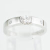 0.28ct Faint  Pinkish Brown フェイントピンキッシュブラウンダイヤモンドリング D 0.28ct D0.02ct Pt950 GIA - 画像 (2)