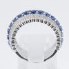 ライン サファイア×ダイヤモンド ホワイトゴールドリング S: 1.61ct D: 0.85ct - 画像 (5)