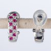 ルビー プラチナリイヤリング R: 1.00ct (0.66ct D: 0.48ct )Pt900