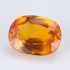 4.34ct, オレンジサファイア オーバルシェイプ ルース, GIA