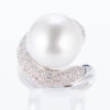 14mm 南洋パールプラチナリング 14.6mm D:0.43ct Pt900 - 画像 (2)