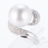 14mm 南洋パールプラチナリング 14.6mm D:0.43ct Pt900 - 画像 (3)