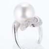 14mm 南洋パールプラチナリング 14.6mm D:0.43ct Pt900 - 画像 (5)