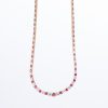 ルビー×ダイヤモンドイエローゴールドネックレス K18YG R:7.56ct D:5.56ct - 画像 (2)