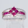 ルビーxダイヤモンド プラチナリング R: 1.3 ct D: 0.18ct Pt900 - 画像 (2)