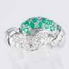 エメラルドxダイヤモンド プラチナリング E: 0.36 ct D: 0.64ct Pt900