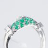 エメラルドxダイヤモンド プラチナリング E: 0.36 ct D: 0.64ct Pt900