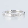 ライン  ラウンドxバゲットダイヤモンド プラチナリング D: 0.97ct - 画像 (2)