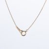 ビー ルビーxダイヤモンド イエローゴールドペンダントネックレス (R: 0.33ct D: 0.03ct K18YG) - 画像 (4)