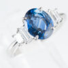 2.84ct サファイア　ダイヤモンドプラチナ製リング　