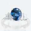サファイアxダイヤモンド プラチナリング S: 2.84 ct D: 0.48ct Pt900 - 画像 (2)