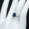 サファイアxダイヤモンド プラチナリング S: 2.84 ct D: 0.48ct Pt900 - 画像 (8)