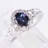 0.88ct アレキサンドライトダイヤモンドリング Al 0.88ct D1.19ct Pt950 プラチナ製