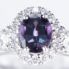 0.88ct アレキサンドライトダイヤモンドリング Al 0.88ct D1.19ct Pt950 プラチナ製 - 画像 (7)