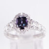 0.88ct アレキサンドライトダイヤモンドリング Al 0.88ct D1.19ct Pt950 プラチナ製 - 画像 (2)