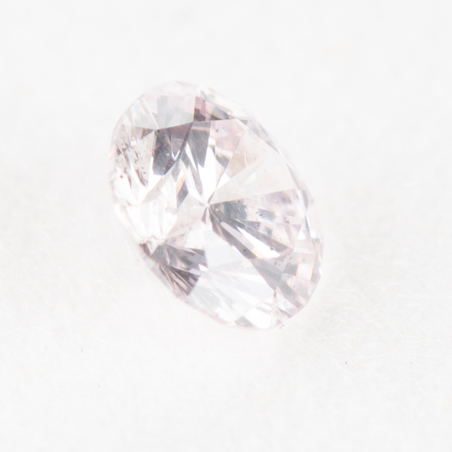 0.146ct, ベリーライトパープリッシュピンクダイヤモンド, SI2