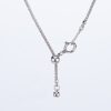 アクアマリンxダイヤモンド ペンダントネックレス (Aq: 27.4ct D: 0.18ct Pt/WG) - 画像 (3)